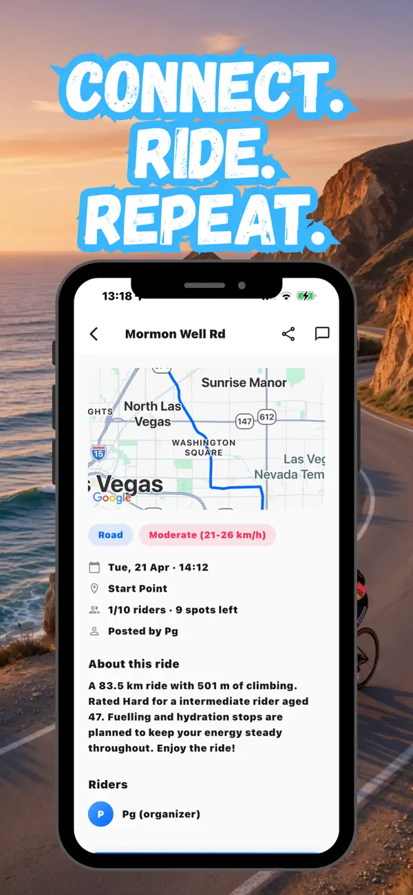 Cyclebuddy chat screen