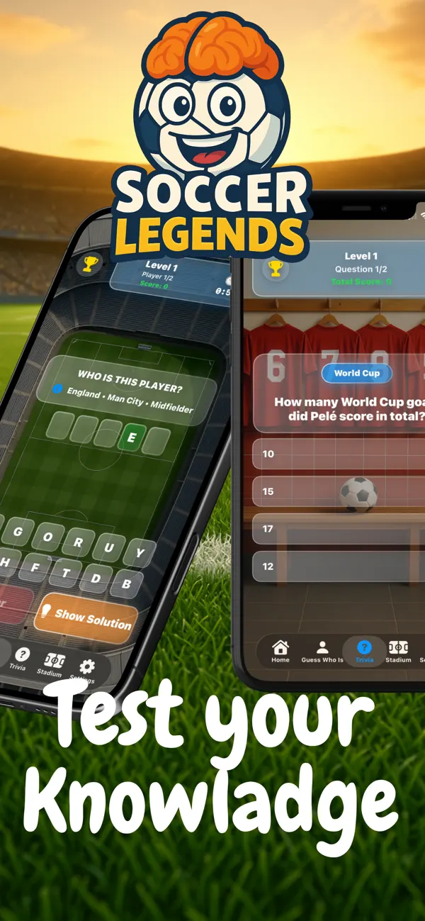 Soccer Legends app screenshot