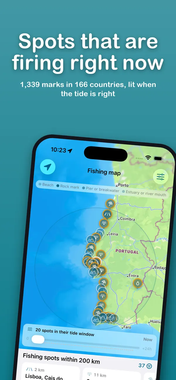 TideHook app screenshot